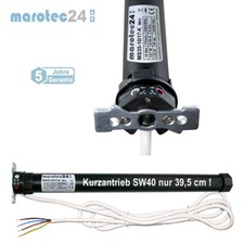 MS35 Mini Rolladenmotor Rohrmotor 10 Nm SW 40 extra kurz nur 39,5 cm Gesamtlänge