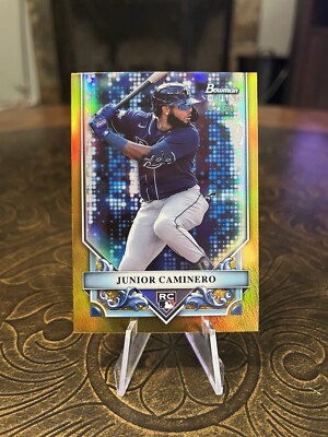 2024 Bowman Sterling Junior Caminero Gold Refractor 42/50 RC 