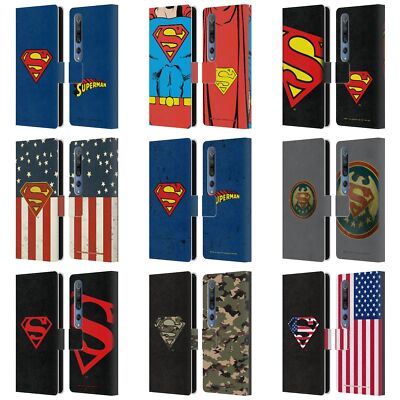 OFFICIAL SUPERMAN DC COMICS LOGOS LEATHER BOOK WALLET CASE FOR XIAOMI PHONES