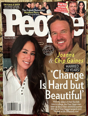 People Magazine December 4 2023 Joanna Chip Gaines Matthew Perry Brad Pitt