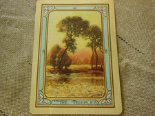 VINTAGE 1920 U.S. PLAYING CARD COMPANY THE RIPPLES BLANK CARD
