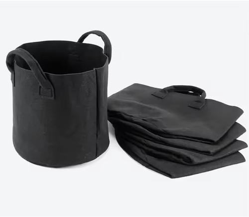 5 Pcs Plant Grow Bags Thickened Nonwoven Fabric Pot Nursery Soil Bag 1-20 Gallon - Picture 12 of 26