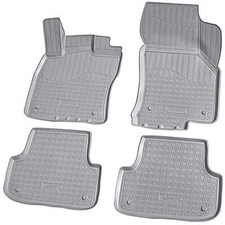 Gummi Fussmatten für AUDI A3 8V Limousine Sportback | ab 2012 | grau mit Rand