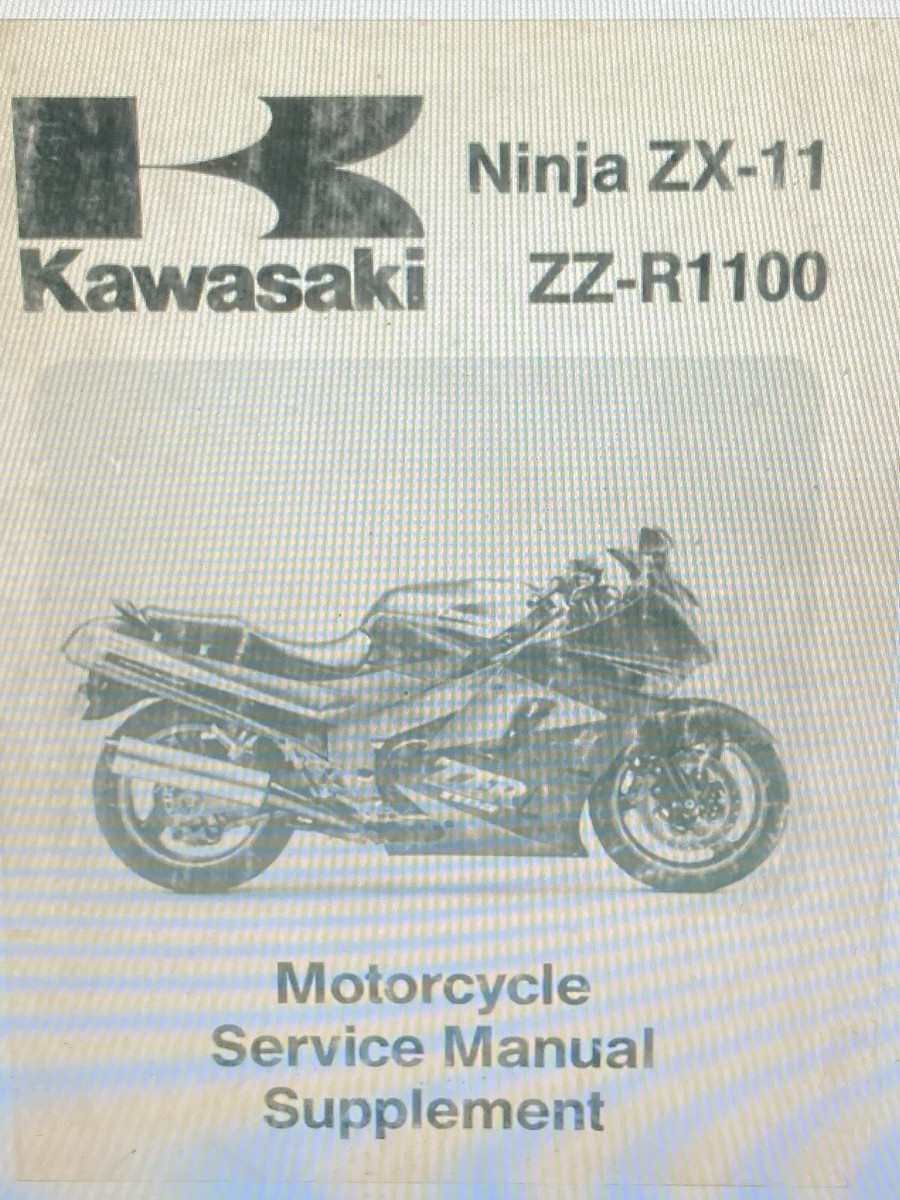 Kawasaki Ninja Zx-11 Zz-r1100 Motor Cycle Service Manual Digital