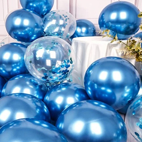Blue Balloons Boy Theme Birthday Set Baby Shower Prince Party Decor Balons UK - Picture 17 of 26