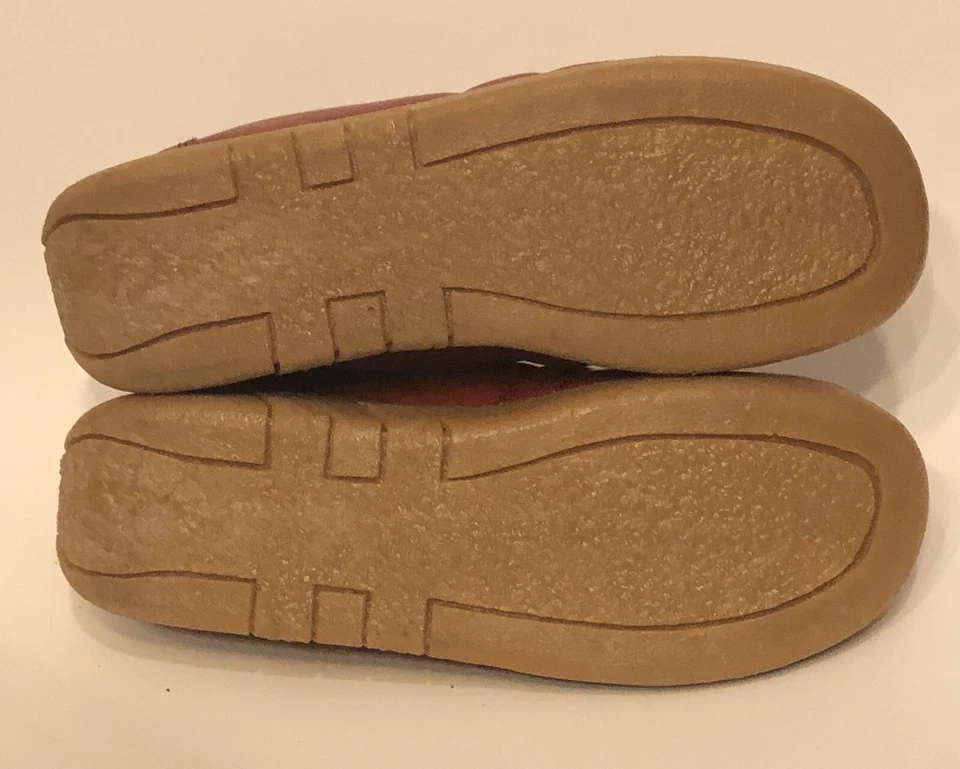 Charm Step Talla 5.5 Naranja Marrón Imitación Cuero Crepé Suelas Cordones Cuña Zapatos Años 70’s Foto 2 de 4