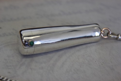 Rare antik Sterling Silber Anhänger Pillendose PICCADILLY CIRCUS chain pill box - Bild 2 von 11