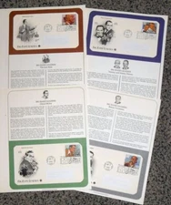 1996 Big Band Leaders Sc 3096-3099 FDCs with PCS cachets on full info pages