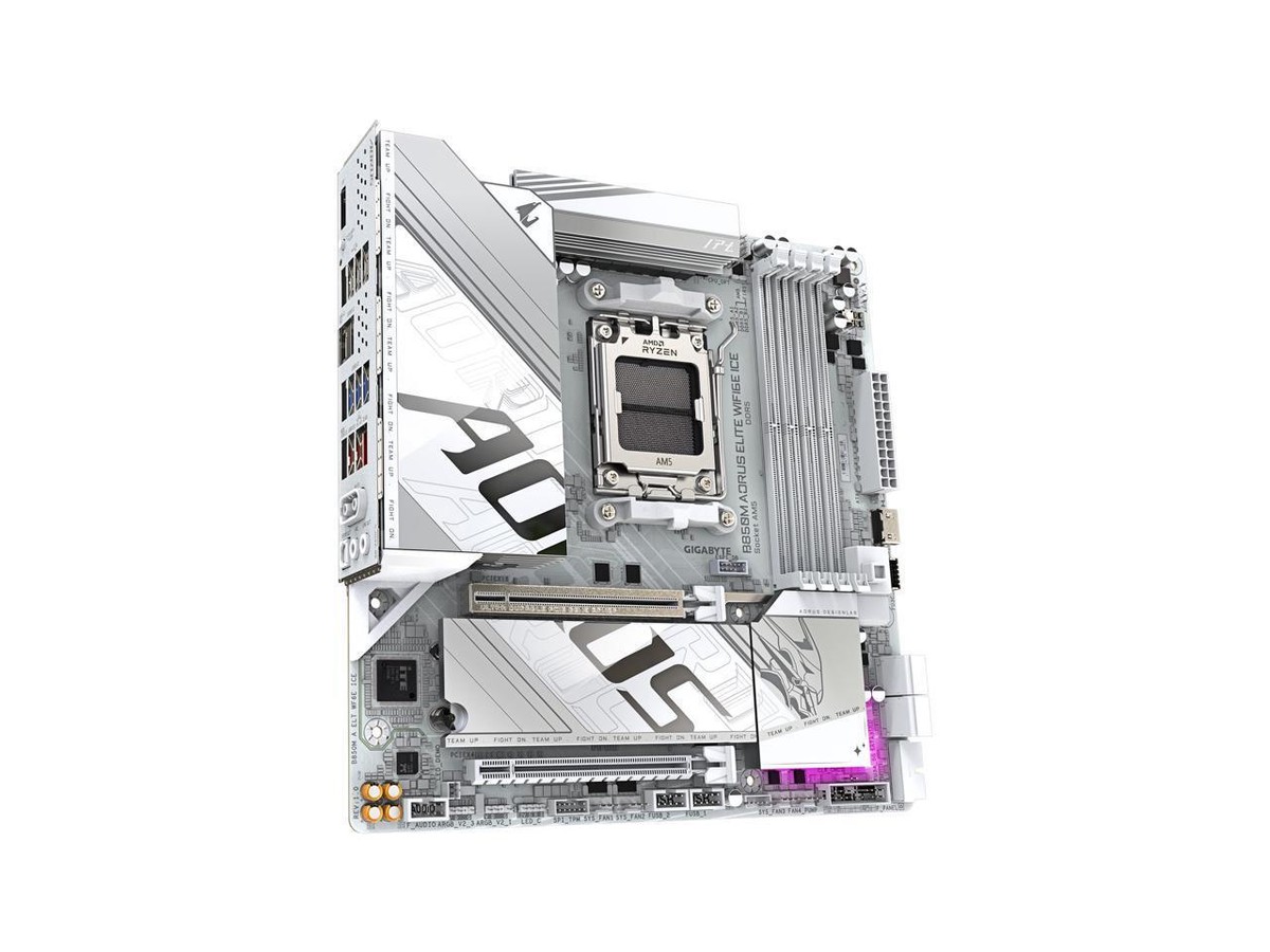 GIGABYTE B850M AORUS ELITE WIFI6E ICE AMD AM5 LGA 1718 Motherboard