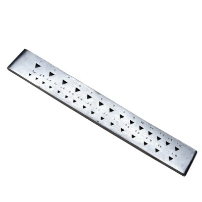 Draw Plate 30 Triangular Holes-Wire Drawplate Jewelry Craft Shaping Tool 8'' Long