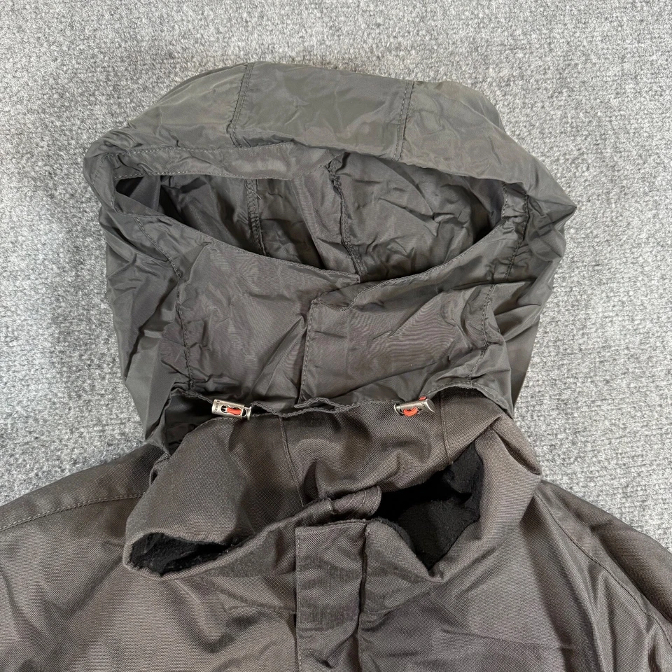 Vintage Banana Republic Coat Jacket Mens L Black Fleeced Lined Rain Y2K Nylon - Image 4 of 4