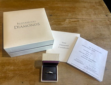 Beaverbrooks 18ct White Gold Diamond Solitaire Engagement Ring J 0.31ct Cert