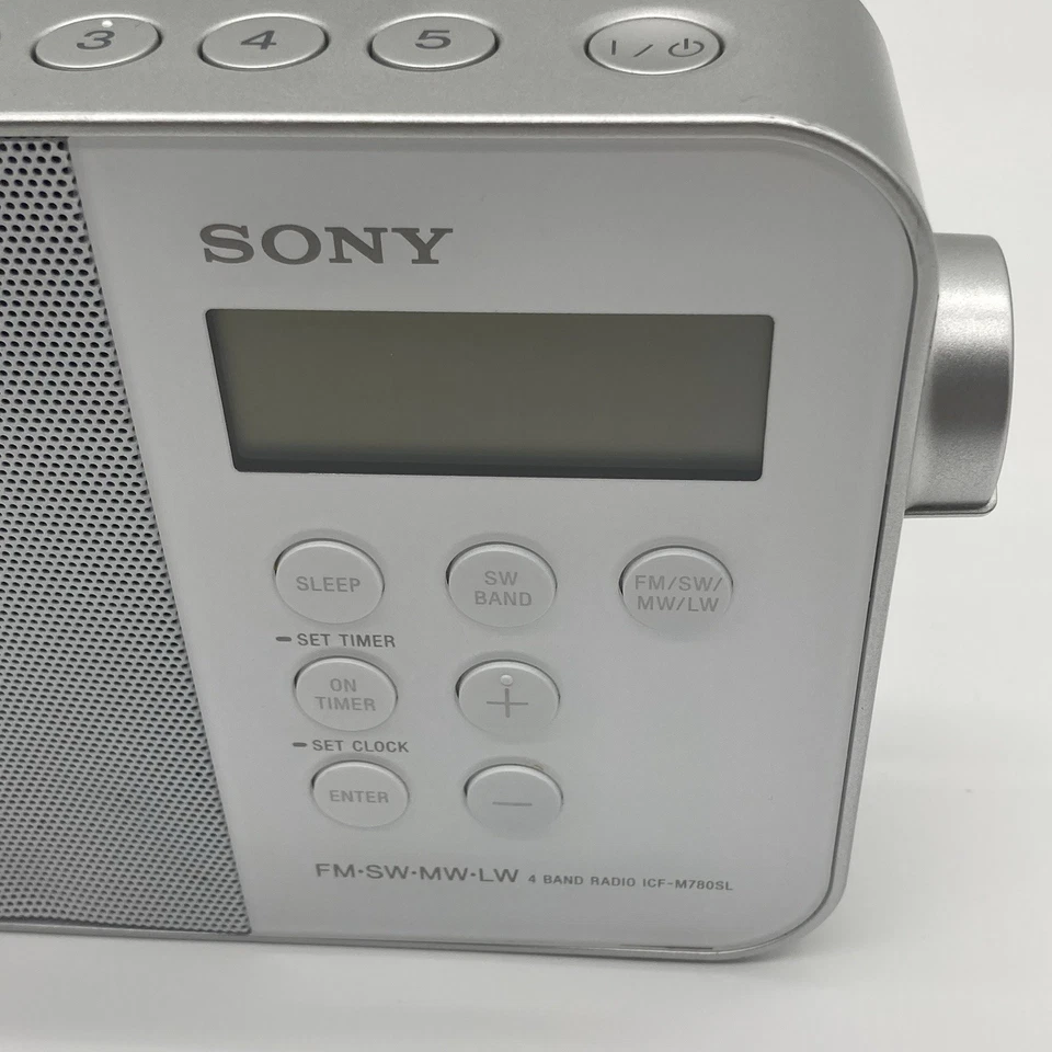 SONY ICF-M780SL Radio Digital 4 Band FM/SW/MW/LW Tragbar LC-Display Wecker Alarm - Bild 3 von 4