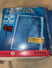 AQUA-TECH EZ-Change Replacement Cartridge 20-40 30-60 Aquarium Power Filter 1 Ea