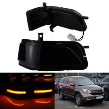 2x Schwarz Linse LED Spiegelblinker Blinklicht für Honda CR-V III RE 2006-2012