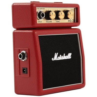 NEU: Marshall MS-2R Mini Amp 1W mit Kopfhöreranschluss rot Limited Edition