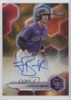 2023 Bowman's Best of Gold Lava Refractor 3/75 Jordan Beck #B23-JBK Auto 15wb