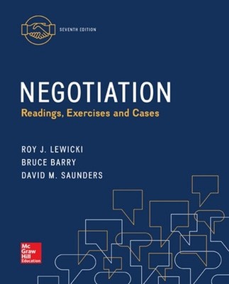 Negotiation: Readings, Exercises, and Cases 7th Edition by Bruce Barry (English)