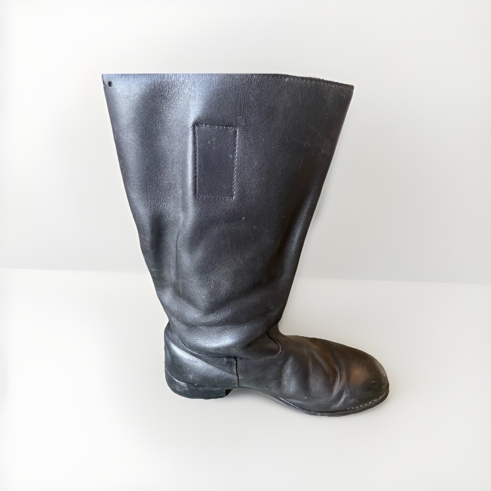 Authentic Black Leather Jackboot - image 2