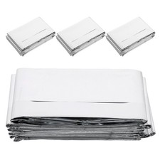 4 Pcs Hiking Thermal Blankets Emergency Blanket Portable Insulation For Camping