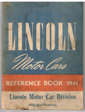 Vintage 1941 Lincoln Reference Bookowners Manualzephyr V12continentalcustom
