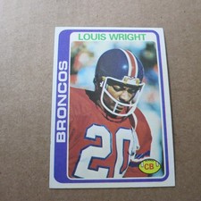 Louis Wright RC 1978 Topps #420 Denver Broncos EX+ San Jose State FREE Postage