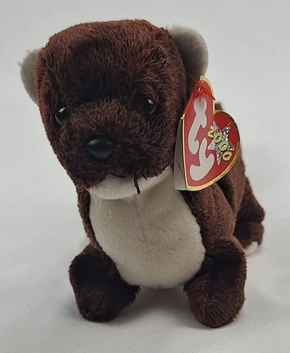 Vintage Ty Beanie Baby Retired 2000 Runner the Otter Plush Stuffed Animal Toy
