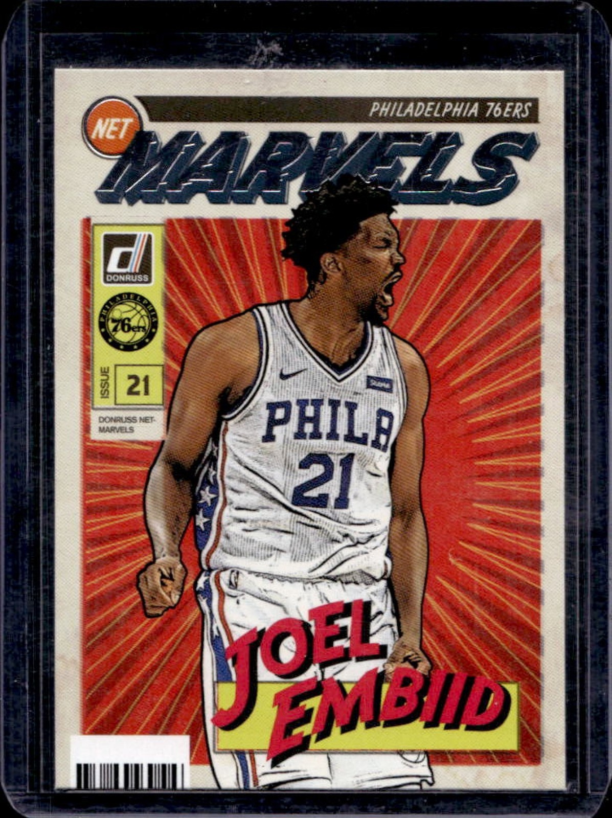 2019-20 Panini Donruss Joel Embiid Net Marvels #20 76ers