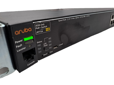 HP Aruba 2530-24G PoE+ J9773A 24-Port Gigabit Network Switch w/ Rack Ears