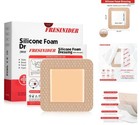 Bende in Schiuma Silicone Super Assorbente 4x4 - Cura delle Ferite Indolore, Confezione da 10