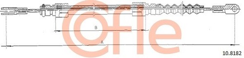 COFLE 92.10.8182 Cable Pull, parking brake for VOLVO - 第 3/3 張圖片