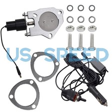 3 Inch Split Type Electric Exhaust Valve W Manual Switch Power Line