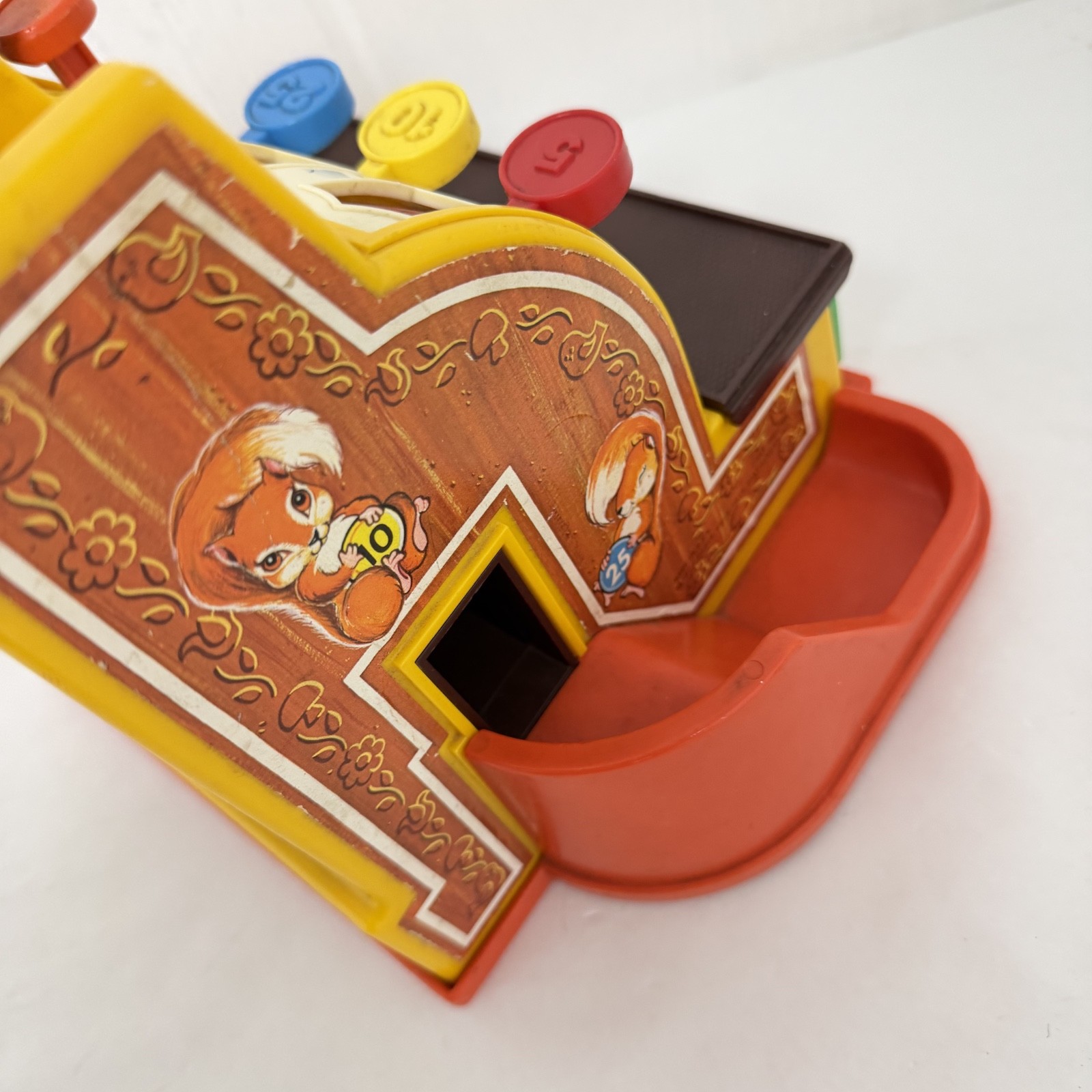 как выглядит Vintage Fisher-Price Cash Register Toy 1974 Made in USA Classic Pretend Play фото