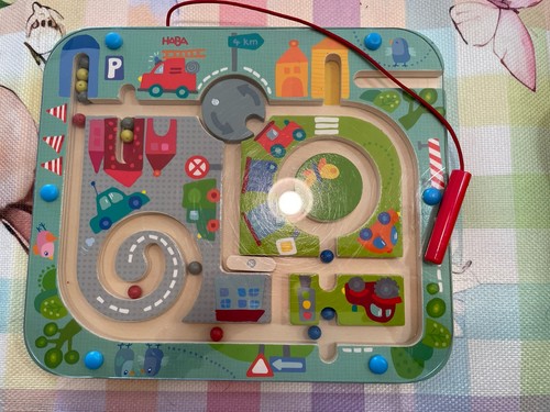 HABA Magnetic Game - Town Maze. Magnetic Wand. Excellent Condition.