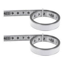 2pcs Self-Adhesive Measuring Tape 200cm Metric Right to Left Read