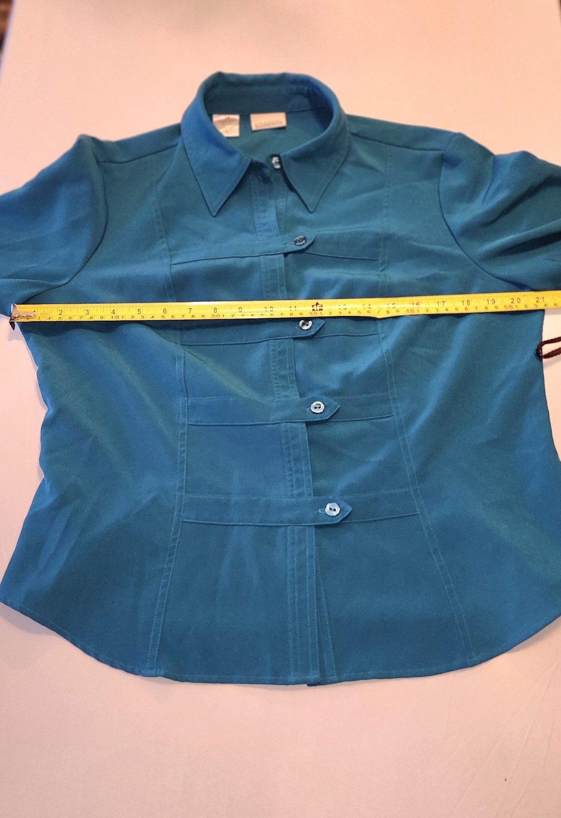 Classic Elements Button Up Womans Blouse Size 14 … - image 4