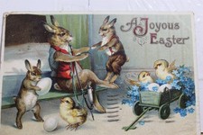 Pasqua Una Gioia Cartolina Vecchia Cartolina d'epoca Vista Standard Souvenir Posta PC