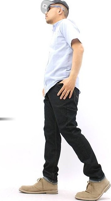 dickies mens skater work or school dark blue stretch slim skinny