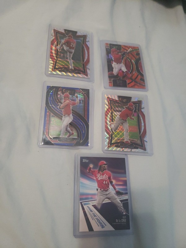 Elly De La Cruz, Chase Burns, Rhett Lowder, Blake Dunn, Reds MLB Lot