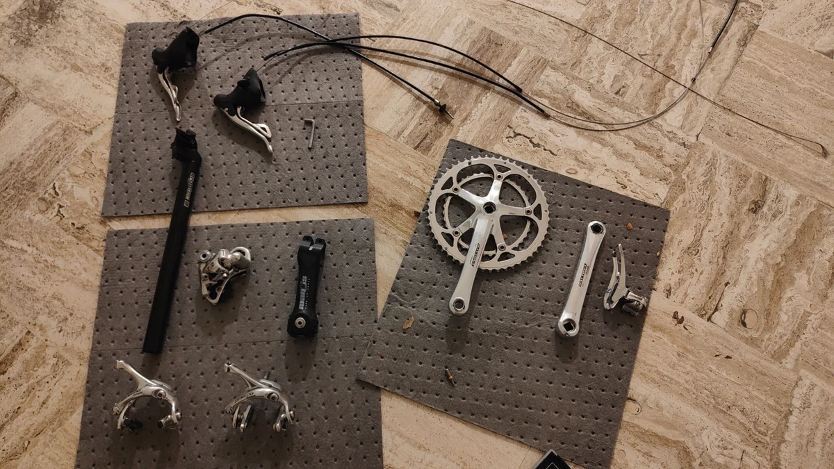 Freins De Vélo Vintage CLB Type JEAY - Années 1950 - Aluminium - Pièces Cyclisme Ancien