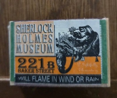 Sherlock Holmes museum match box 221b Baker Street Unstruck 