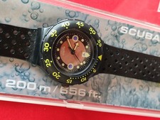 Orologio Uomo Vintage SWATCH Scuba Black Wave SDB102 AG 1991 Quarzo_4048