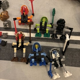 LEGO Bionicle HUGE Lot Set Toa Nuva Mata Turaga Bohrok Nui-Rama Canisters Manual