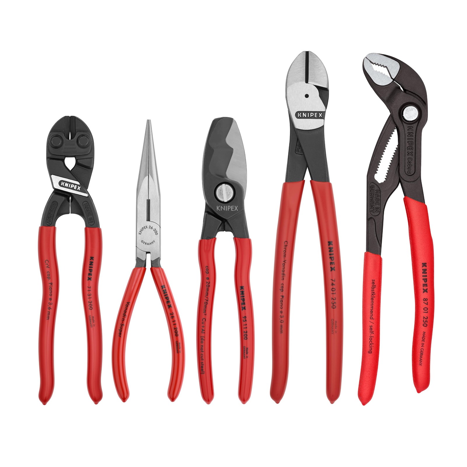 KNIPEX - 9K 00 80 108 US Tools - Set di 5 pinze per avviamento (i1d)