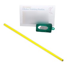 Bird Training Clicker Kit with Target Stick for All Breeds Yellow