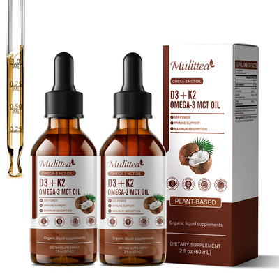 120ML Mulittea Vitamin K2 + D3 Liquid Drops | Bone, Immune & Heart Support