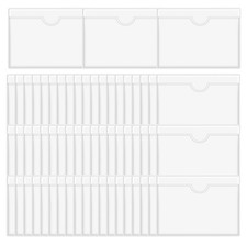 60 StüCk Selbstklebende Etiketten Halter Karten FäCher Etiketten Halter Dur2087