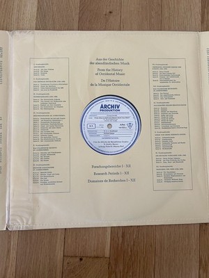 Archiv Produktion Gregorianische Lieder Vinyl 33 Runden - APM 14153