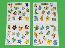 52pc Pokemon Sticker Set 2021 McDonalds 25th Anniversary Promo 2 Sheets Pikachu