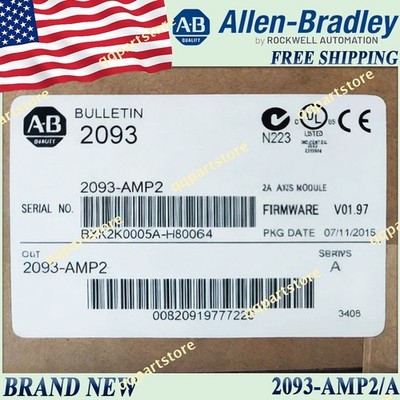 New AB 2093-AMP2/A AB Kinetix 2000 Multi-Axis Servo Drive Axis Module 0.6kW